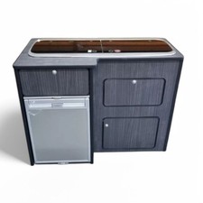 VW T5 T6 Black hacienda Lightweight ply Camper kitchen pod crx50 9222 flat pack