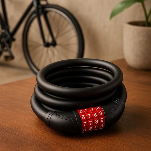 Heavy duty bike cable lock - lock, 1m