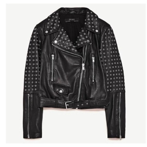 Zara studded leather jacket - zara,