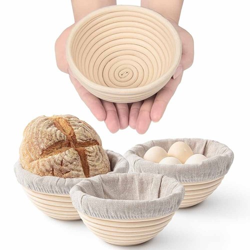 Round banneton rattan basket - round,