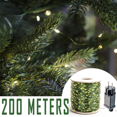 100m led fairy lights green - 100m,