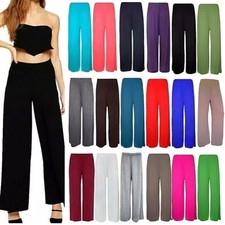 Womens Plain Palazzo Trousers
