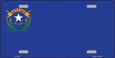 NEVADA STATE FLAG METAL AUTO