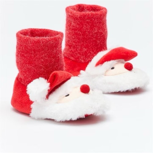 Baby christmas santa slippers - christmas,