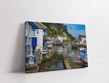 Polperro, fishing village, Cornwall. Canvas print. 