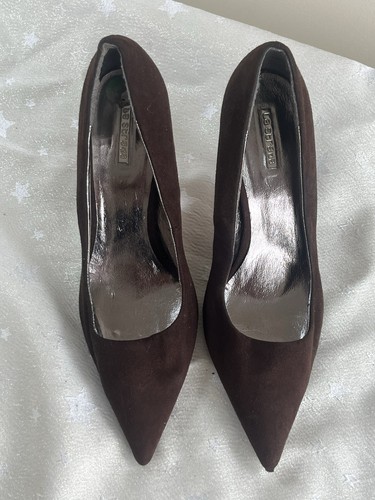Strada brown faux suede - la,