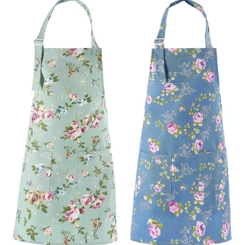Homkitn floral kitchen apron - floral,