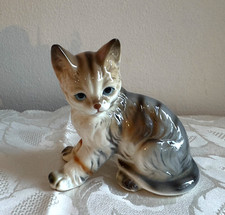 Vintage bone china tabby - bone,
