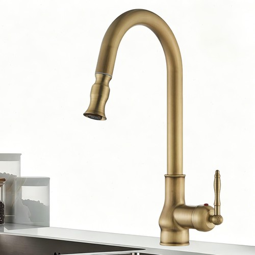 Retro kitchen mixer taps with - retro,
