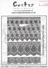 Crafty Individuals Rubber Stamp Set for cardmaking, scrapbooking, crafts