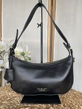 Radley small black leather handbag hobo bag
