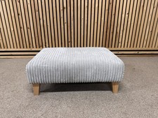  Dfs Heydon Banquette Footstool Silver Marley Fabric RRP £219