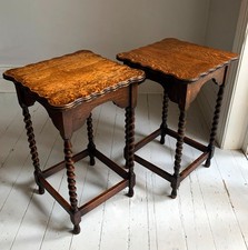 Pair of Antique Edwardian Oak