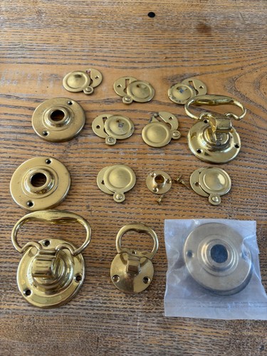 Mixed brass door furniture