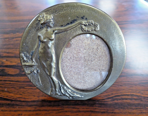 Vintage brass art nouveau - brass,