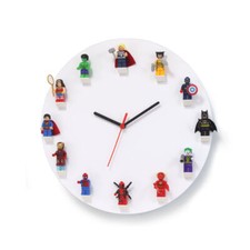 Wall Clock Suitable for Lego Minifigures Unique Gift Idea Kids Adults Collector