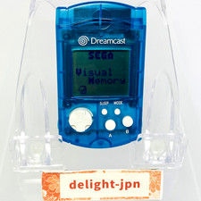 Sega Dreamcast Visual Memory Unit VMU Memory Card HKT-7000 CLEAR AQUA BLUE