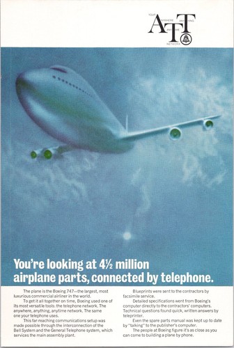 Bell system 1969 boeing - boeing, 747