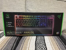 NEW UNOPENED Razer Huntsman V2 Analog Gaming Keyboard Black Optical UK Layout