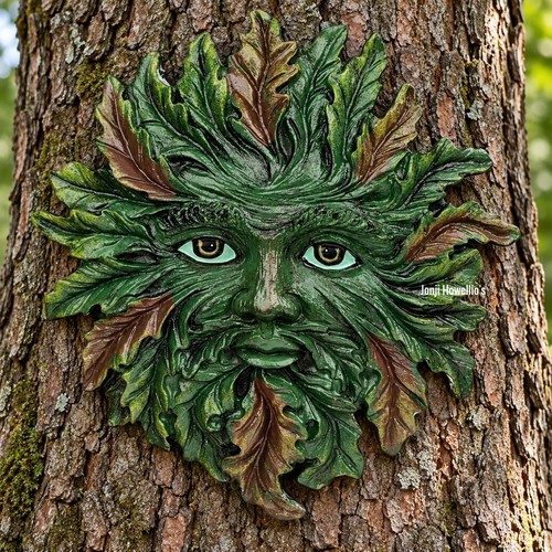 Green man tree spirit - spirit, wall