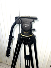 CARTONI BETA 100mm Bowl Fluid Head +CARTONI SINGLE STAGE Aluminium TRIPOD+BAG