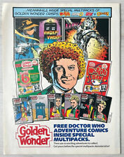 DOCTOR WHO - GOLDEN WONDER WOTSITS 1986 full page UK magazine ad