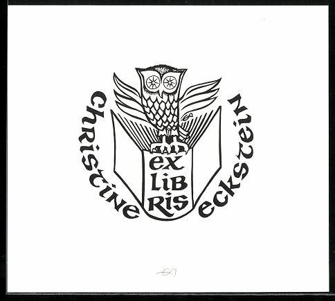 Exlibris christine eckstein - christine,