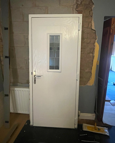 Beige composite glazed - composite,