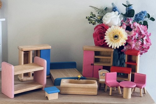 Bigjigs wooden doll house - bigjigs,