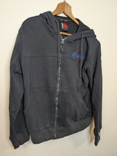 Wrangler Riggs Workwear Mens M Full Zip Hoodie Dark Grey Tough Layers Faded