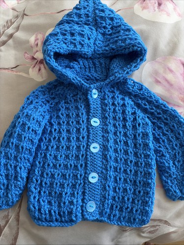 Hand knitted baby boy - baby, blue