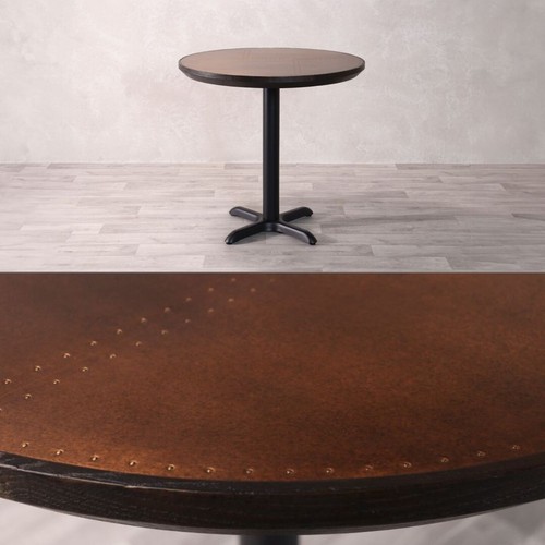 Copper top cafe table with - copper,