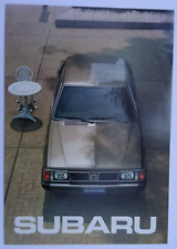 SUBARU Brochure 1980: Hatchback, Sedan, Hardtop, Station Wagon, MV, 4WD. Specs.