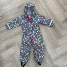 Frugi Splashsuit/puddlesuit/waterproof Rabbits And Flowers, Suit 3-4 Years Girl