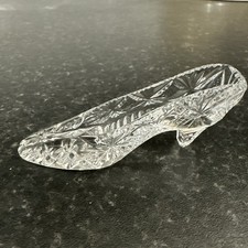 Vintage Cut Glass Cinderella Slipper