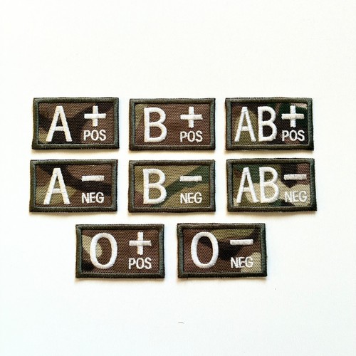 Embroidered blood group - embroidered,