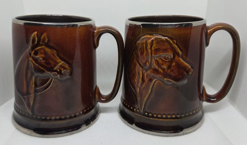 Pair vintage sylvac pottery - pair,