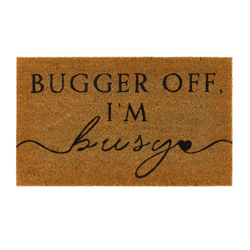 Mat coir bugger off - mat, busy