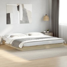 WALPLUS Bed Frame Sonoma Oak