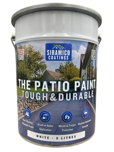 White patio paint one - paint,