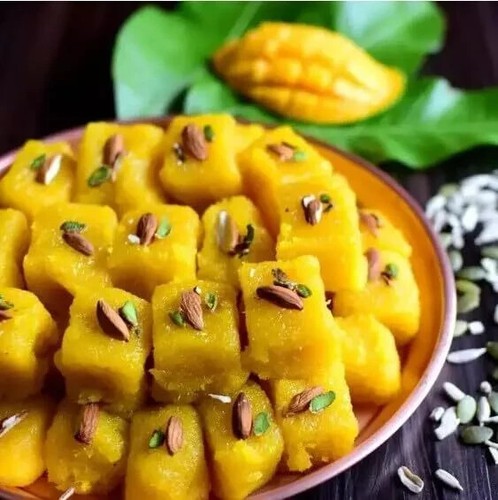 Mango burfi indian - mango,