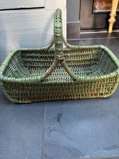 Vintage Wicker Basket, trug