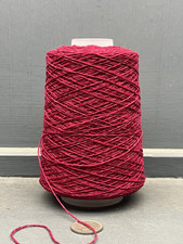 200G 5/28NM 100% CASHMERE CRIMSON RED PINK MIXTURE BY T&D 3 PLY