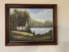 Country Cottage by Lake oil