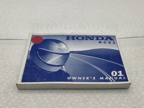 2001 honda rc51 owner - honda, owner's