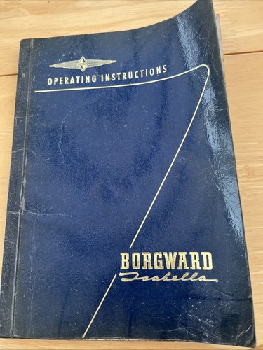 Borgward isabella instruction - borgward,