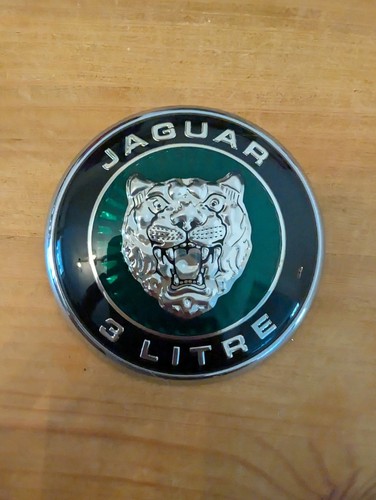 Jaguar litre bonnet badge - jaguar,