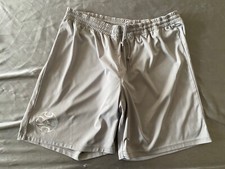 Adidas Grey mens gym Football shorts Silky Jersey Lightweight Scally L Large