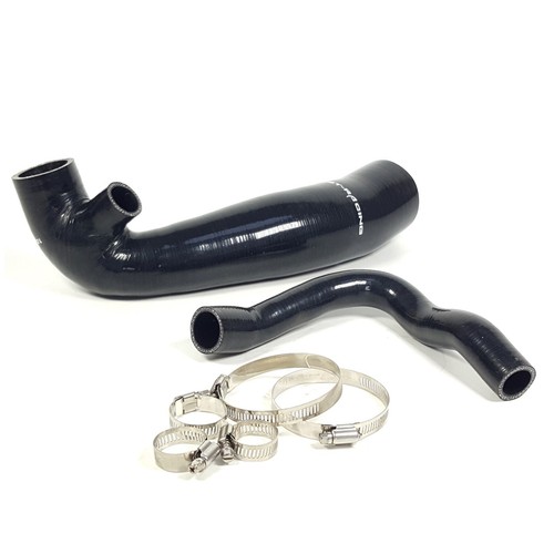 Black silicone turbo intake - black,
