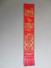 Leather BOOKMARK Christchurch Priory Dorset Exterior Lecturn Norman Staircase RE